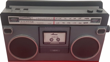 Rádio modelo anos 80